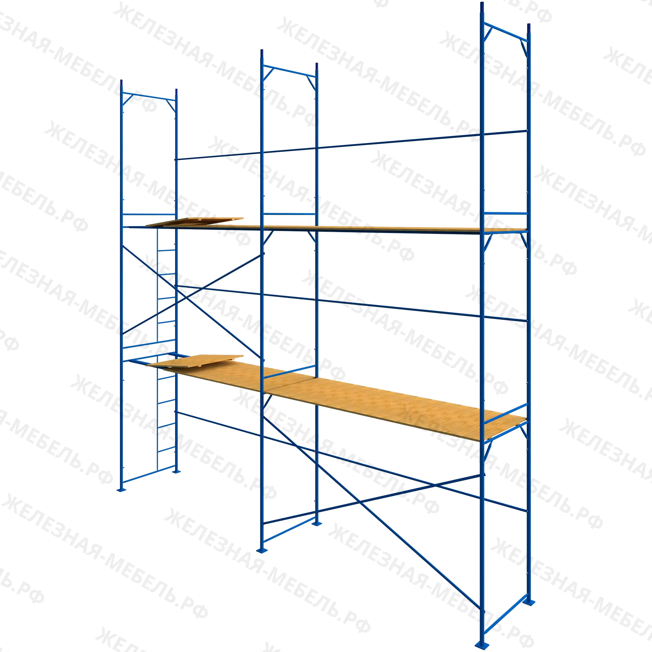 Леса рамные строительные ЛРС-40 6х6 м (2 яруса под настил)