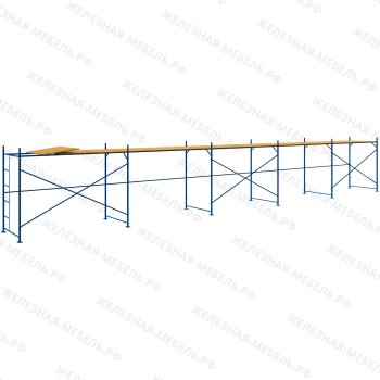 Леса рамные строительные ЛРС-40 2х15 м (1 ярус под настил)